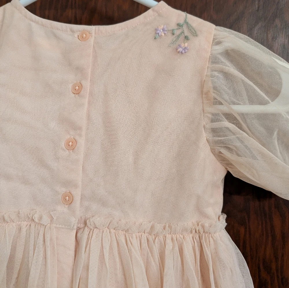 NWOT! Next Brand Girl's Tulle Floral Dress - Picture 6 of 15